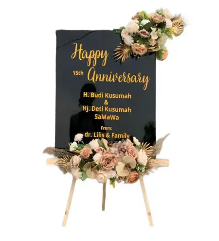 Papan Bunga Akrilik Pudar