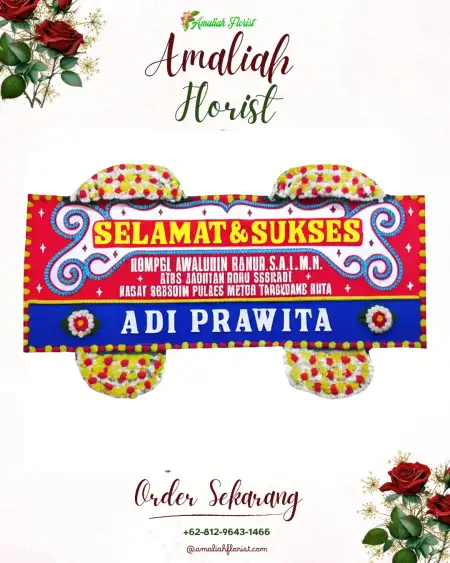 Papan Bunga Ucapan Selamat Pudar